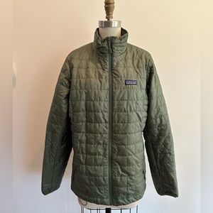 Patagonia Green Nano Puff Jacket, Size L